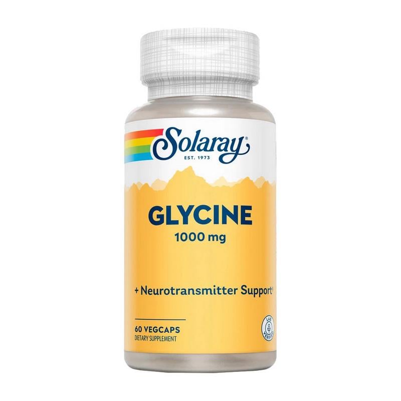 Гліцин Solaray Glycine 1000 mg 60 вег. капс.
