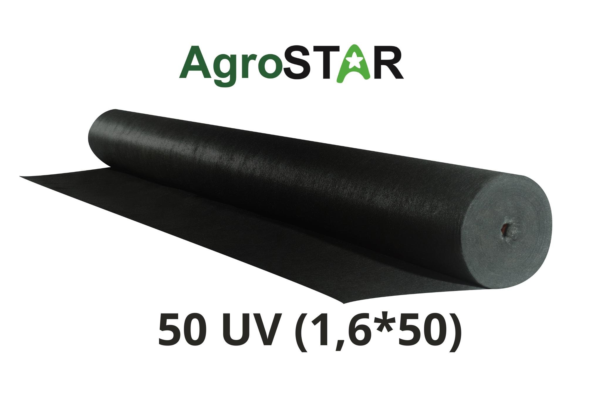 Агроволокно AgroStar 50 UV 1,6х50 м Чорний (18206980) - фото 3