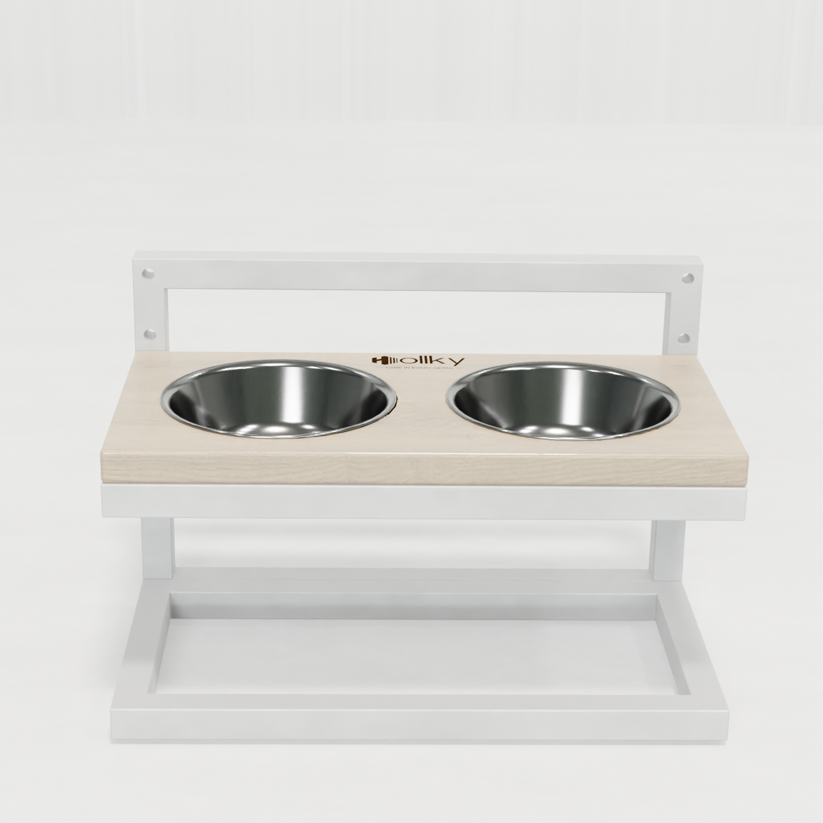 Миски на регулируемой подставке для маленьких собак Hollky Flex S 2х0,45 л (FS-422523-WHWH) - фото 9