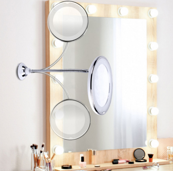 Дзеркало Magic Flexy Mirror з підсвічуванням LED косметичне - фото 11