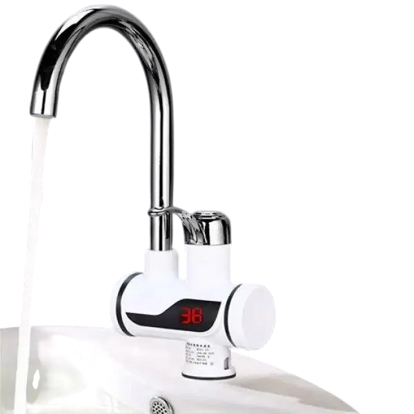 Кран водонагреватель с LCD экраном металлический/нижнее подключение 3 кВт 220-240 В 0,04-0,6 MPa Кран водонагреватель с LCD экраном металлический/нижнее подключение 3 кВт 220-240 В 0,04-0,6 MPa