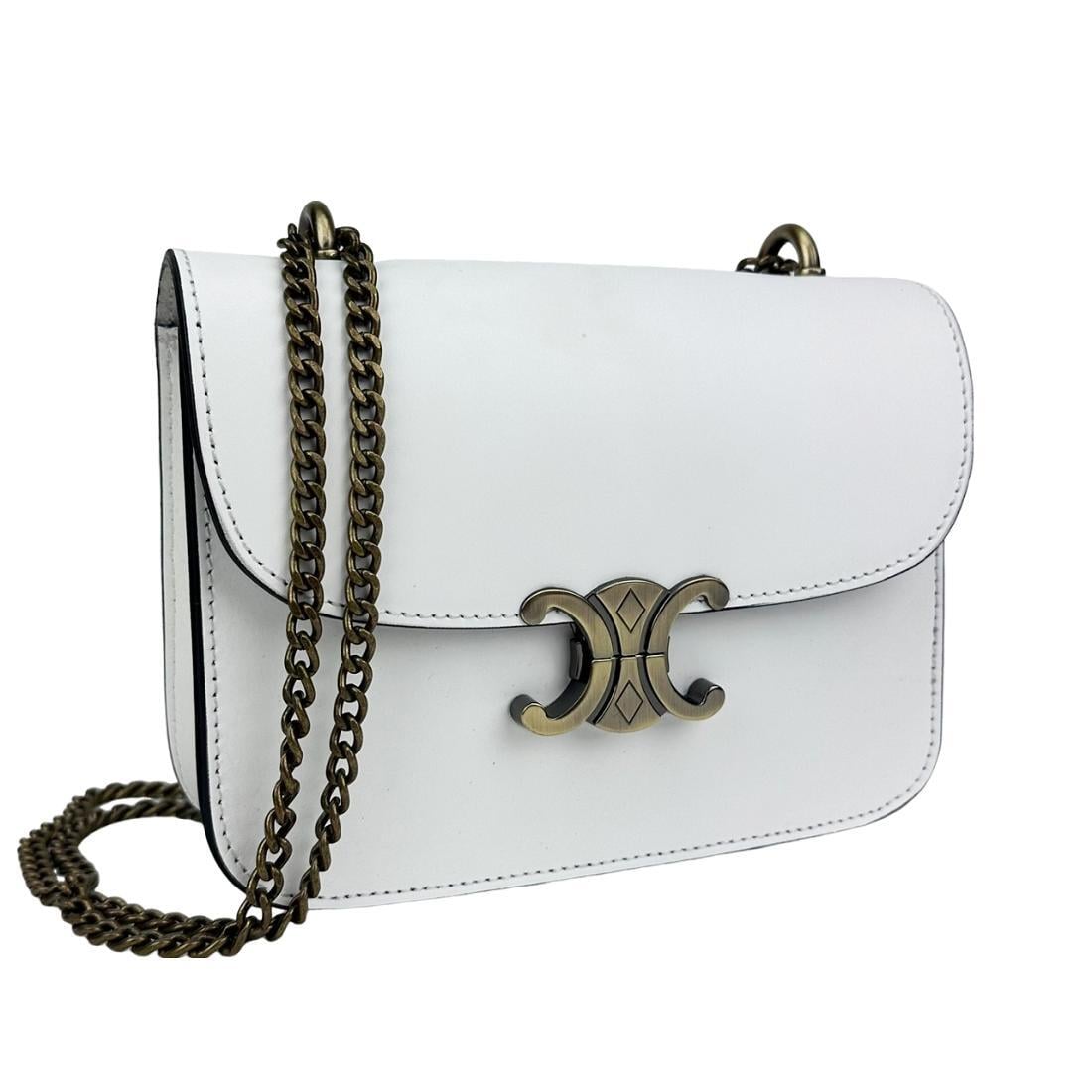 Жіноча сумка крос-боді Royal Bag F-IT-1019A Молочний (7914)