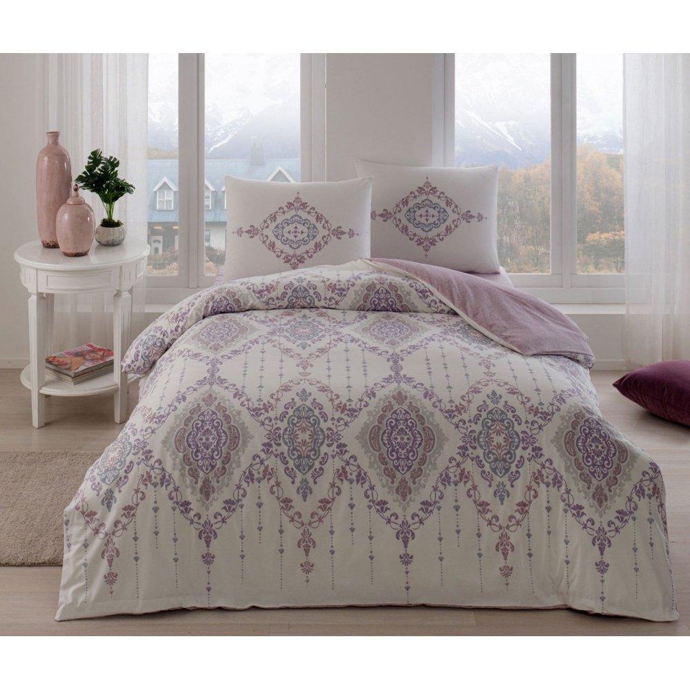 Постельное белье TAC Carmine lila V01 евро Лиловый (svt-2000022297097)