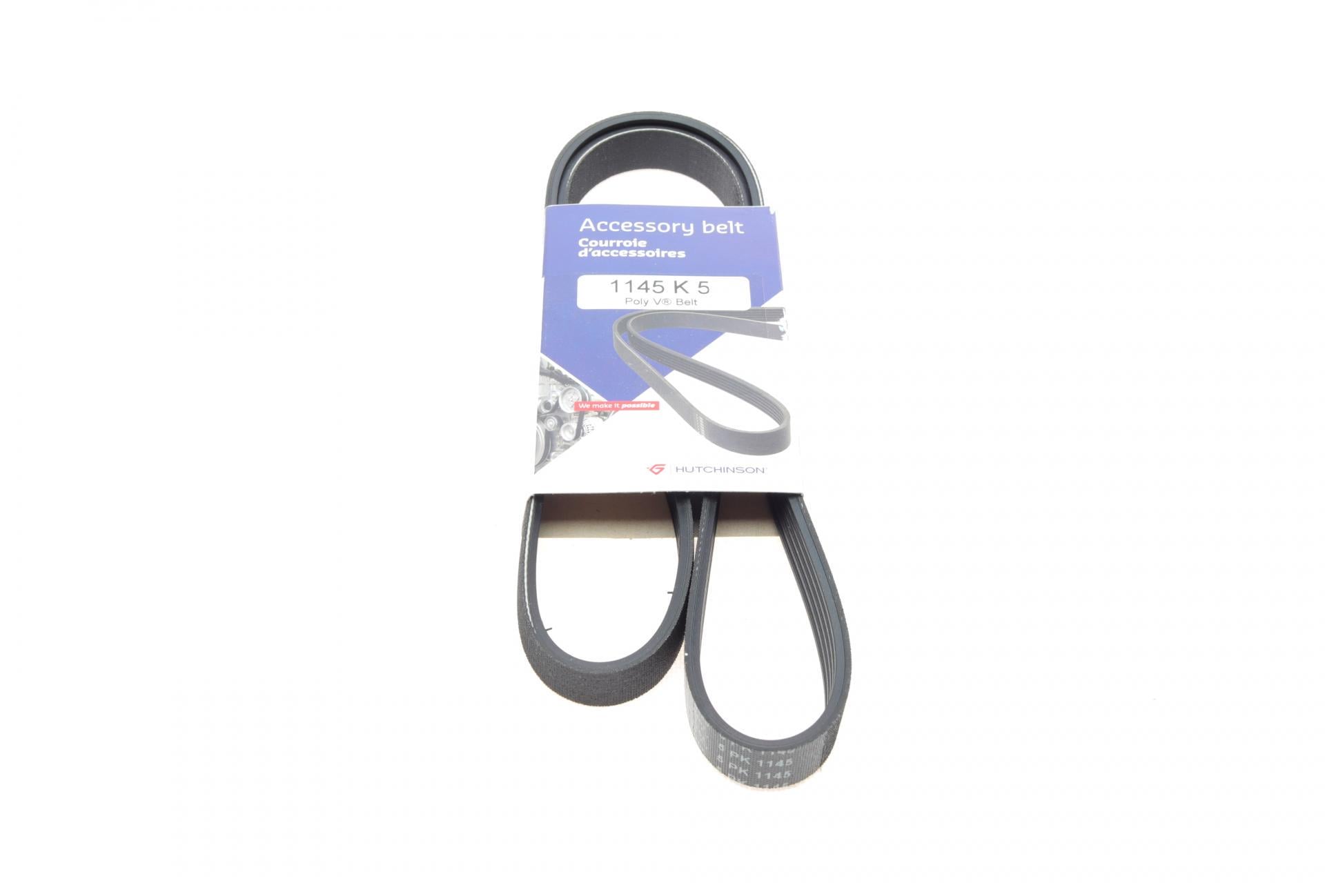 Ремінь генератора HUTCHINSON Fiat Doblo 1.4 05- 5PK1145 (1145_K_5)