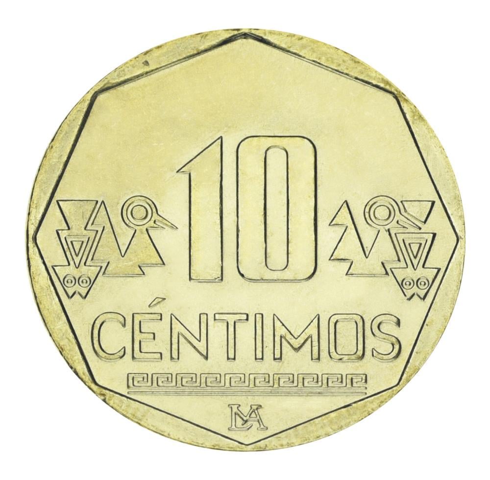Коллекционная монета Перу 10 сентимо 2024 UNC (М20722)