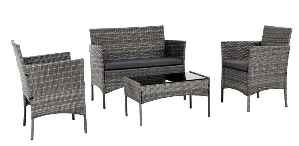 Комплект садовой мебели Garden Line искусственный ротанг Серый