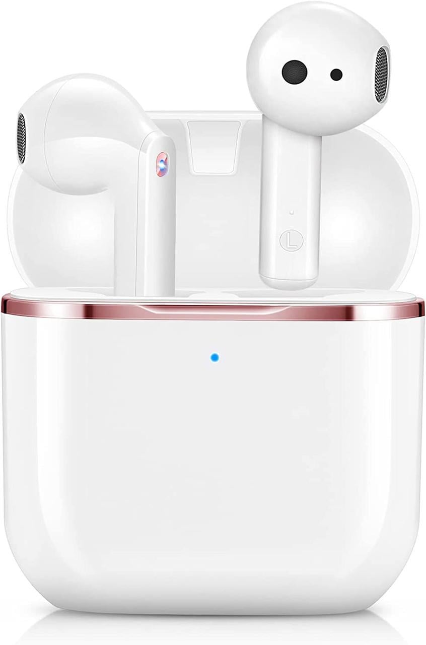 Наушники гарнитура беспроводные Yobola T2 Pro Bluetooth v5.1 сенсорные Белый
