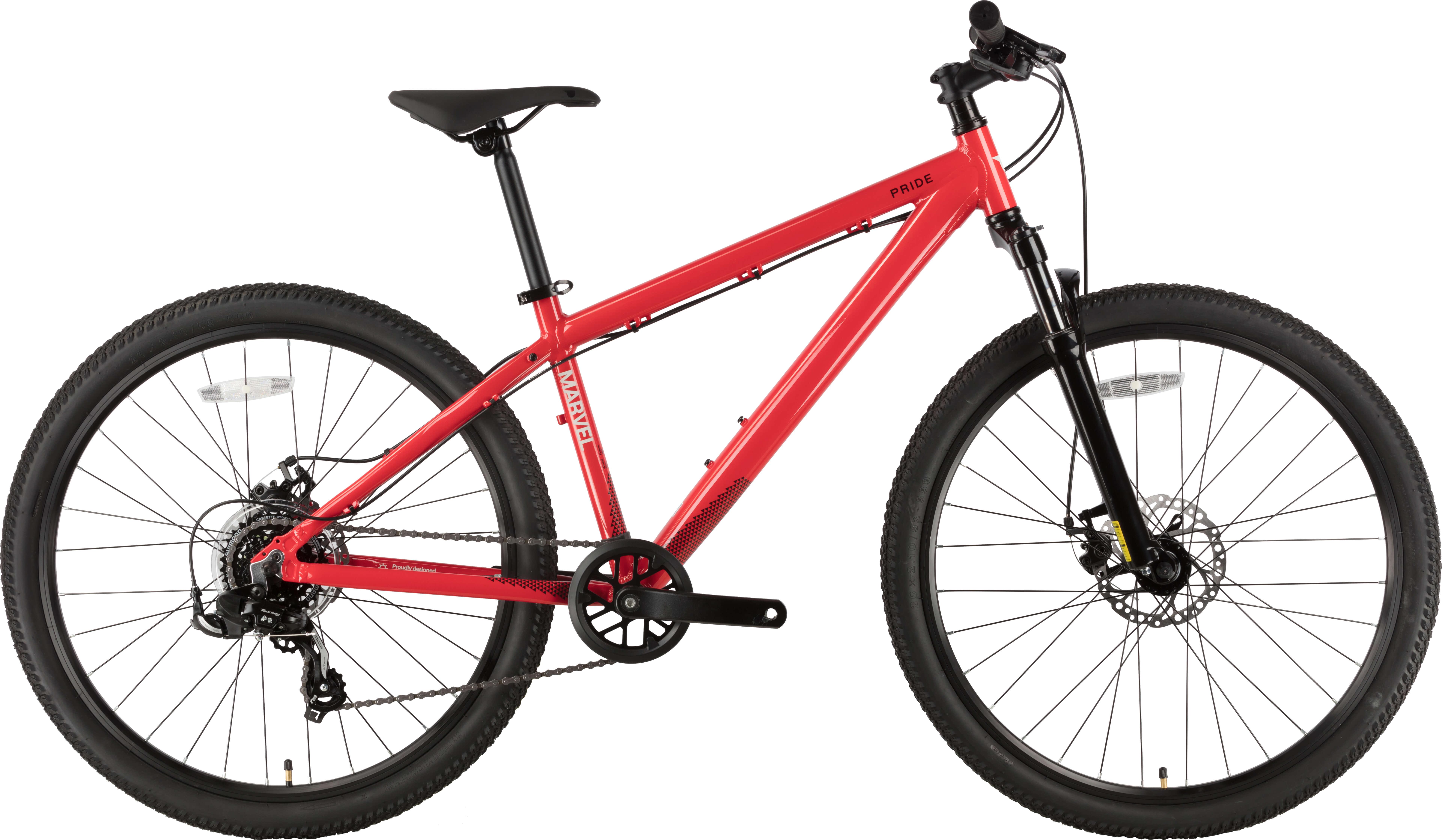 Велосипед Pride 26" MARVEL 6.1 рама XS Красный (B6)
