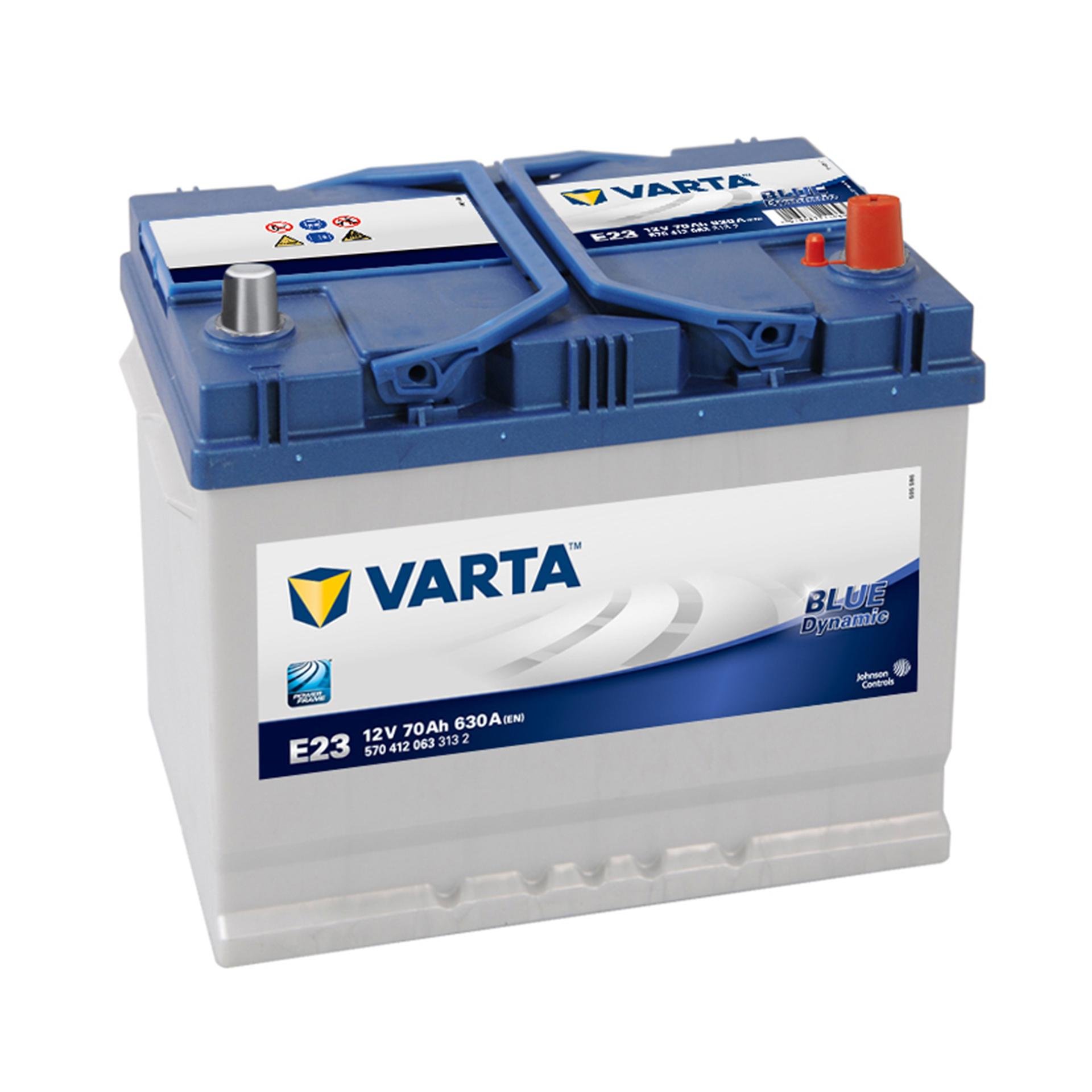 Акумулятор Varta Blue Dynamic Japan 70 Ah/12V 0 плюс праворуч