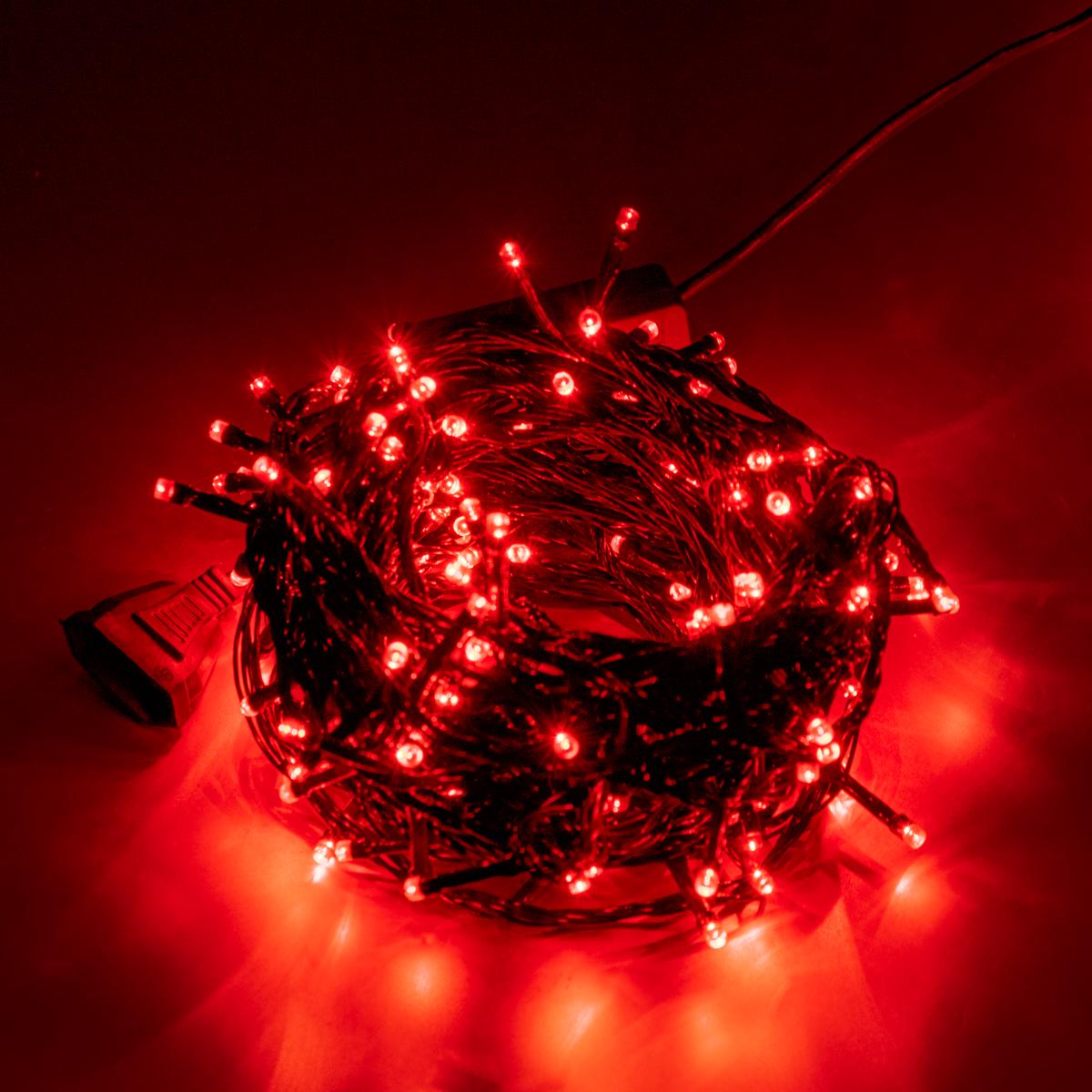 Светодиодная гирлянду на елку AJ-1004 204 на 165 LED 15 м Красный (1009062-Red)
