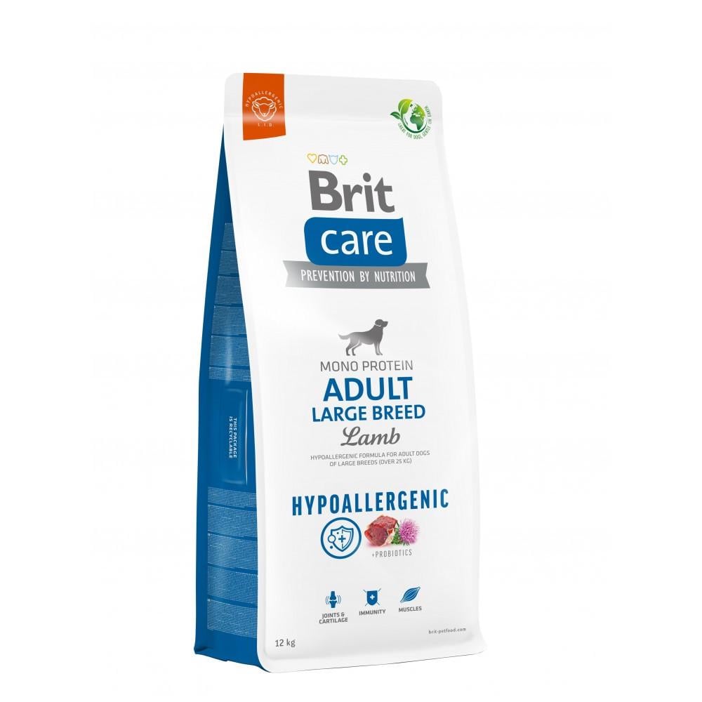 Корм для собак сухой Brit CARE Dog Hypoallergenic Adult Large Breed больших гипоаллергенных пород с ягненком 12 кг (8595602559077)