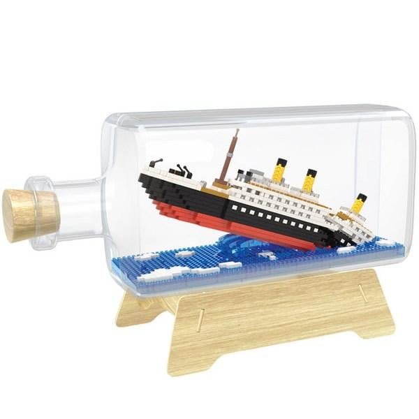 Конструктор Titanic in bottle в бутылке 1040 деталей