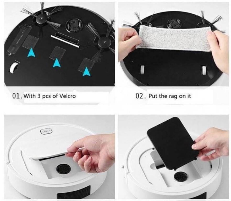 Робот-пылесос Vacuum Cleaner ES28 для сухой и влажной уборки бесшумный аккумулятор 1200 мАч (2104618603) - фото 8 Робот-пылесос Vacuum Cleaner ES28 для сухой и влажной уборки бесшумный аккумулятор 1200 мАч (2104618603) - фото 8