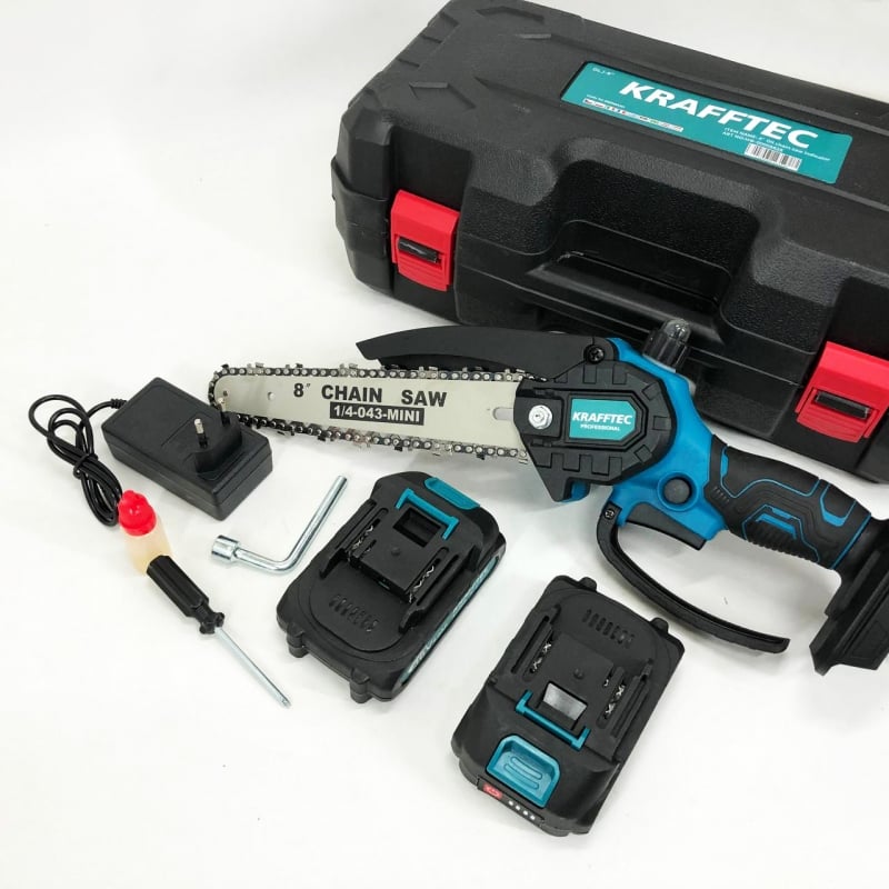 Пила ланцюгова міні Krafftec 36V 4 Ач 20 см в кейсі 2 акумулятори (tf6043) - фото 11 Пила ланцюгова міні Krafftec 36V 4 Ач 20 см в кейсі 2 акумулятори (tf6043) - фото 11