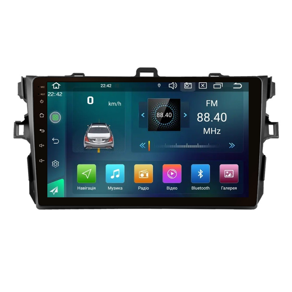 Магнитола штатная CYCLONE C9 CPL GSM Carplay 2/32 GB 4G для Toyota Corolla 2006-2013 г. (AR-81629)