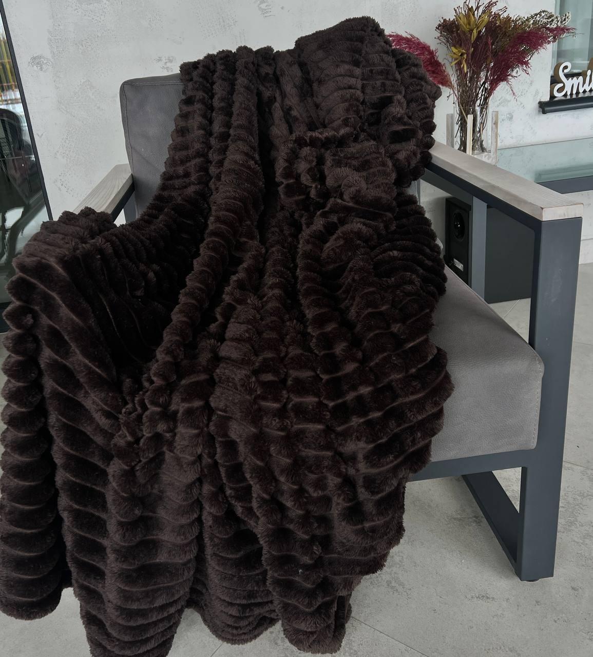 Плед Королевский шарпей полуторный 150х200 см Коричневый Плед Королевский шарпей полуторный 150х200 см Коричневый