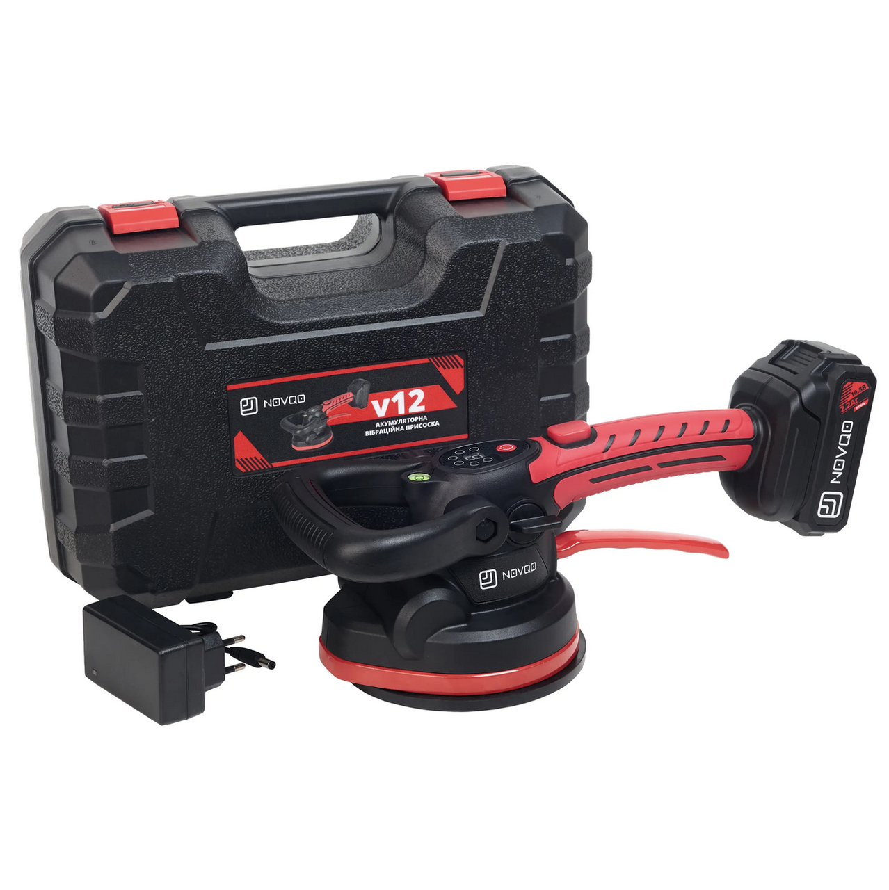 Виброприсоска вакуумная Novqo V12 150 мм/3,5 кг/1 АКБ