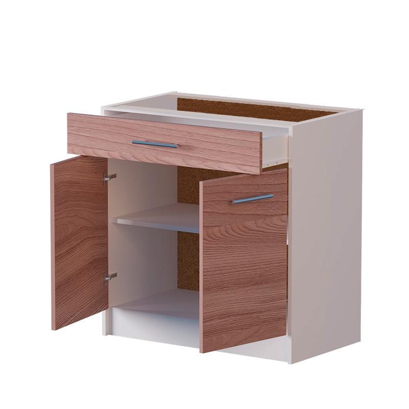 Модуль кухонный нижний с ящиком Эверест Эко 800 без столешницы 80х46х82 см Ясень шимо-темный/Белый (DTM-2842) - фото 2