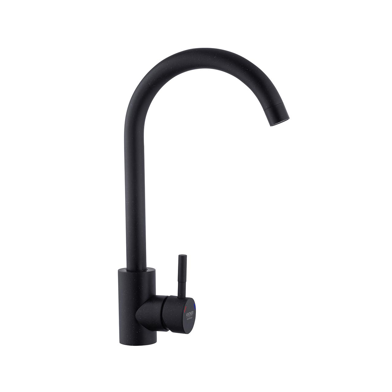 Смеситель для кухни Kroner KRP Edelstahl Klassisch SCH035 Черный (CV023003)