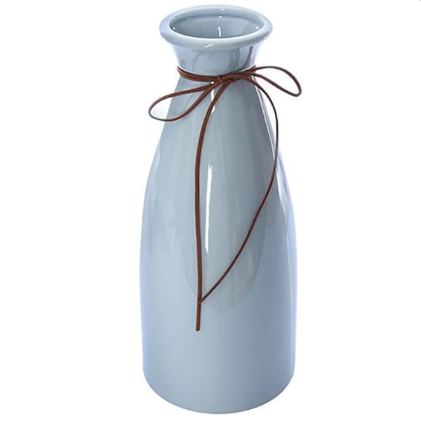 Ваза керамічна Stenson 25,5х11 см Блакитний N00996