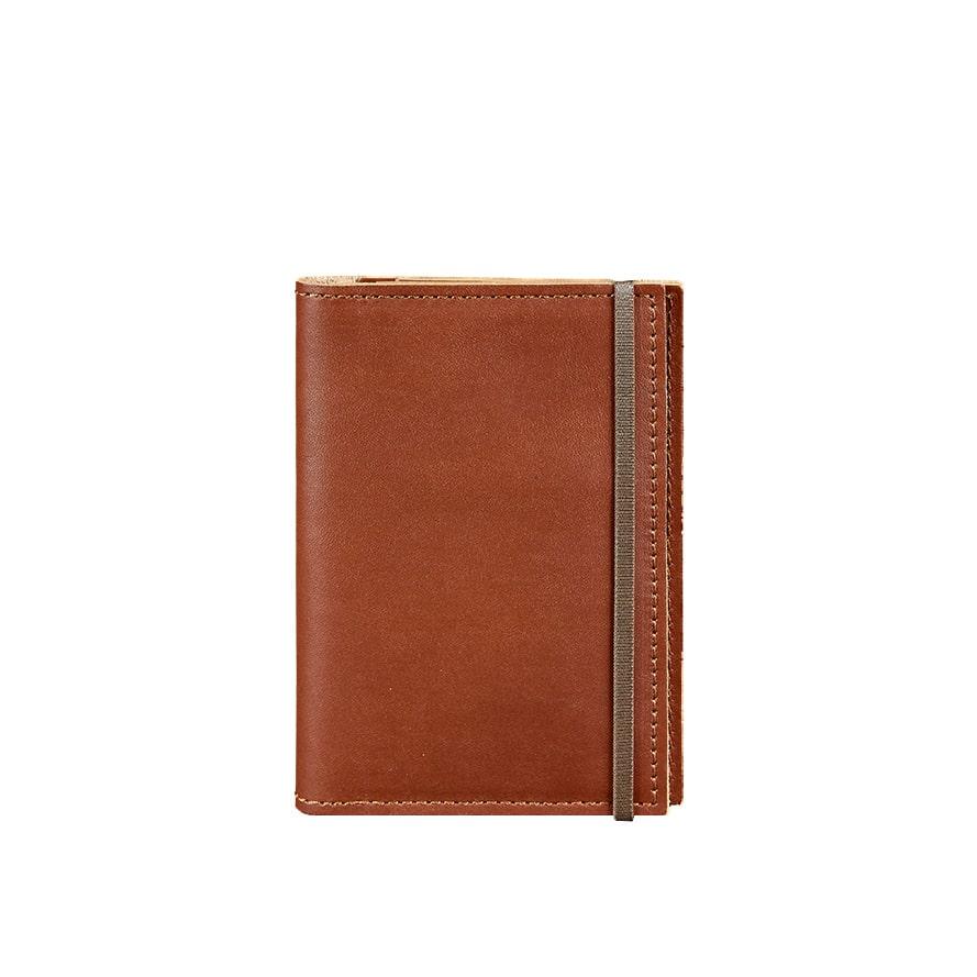 Обложка кожаная для паспорта 2.0 Светло-коричневый (A-026329)