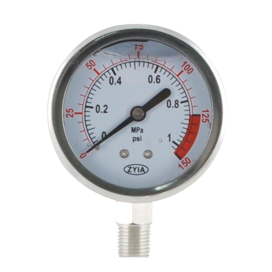 Манометр торцевой ZYIA 60 мм 10 бар PG 0-150 (RFL-1357) Манометр торцевой ZYIA 60 мм 10 бар PG 0-150 (RFL-1357)