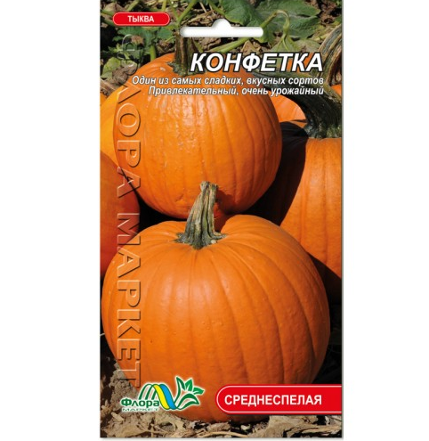 Насіння гарбуза Цукерка помаранчевий круглий середньостиглий 2 г (26659)