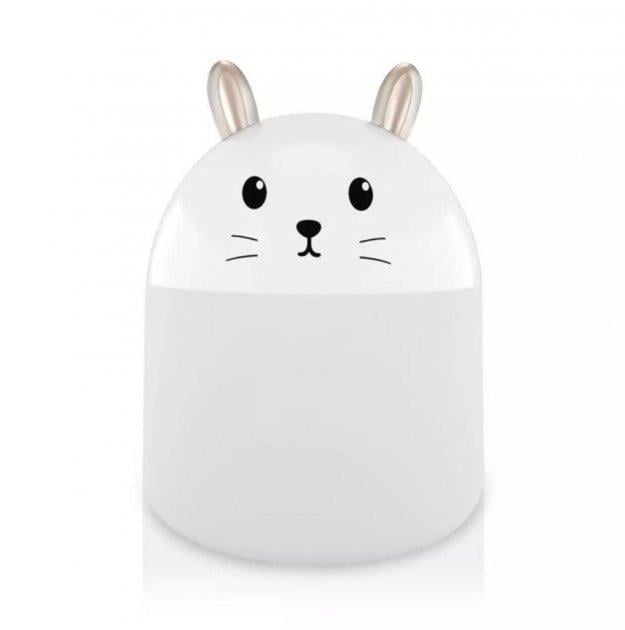 Увлажнитель воздуха и ночник Humidifiers Котик 2в1 с подсвидетелем ультразвуковой Белый