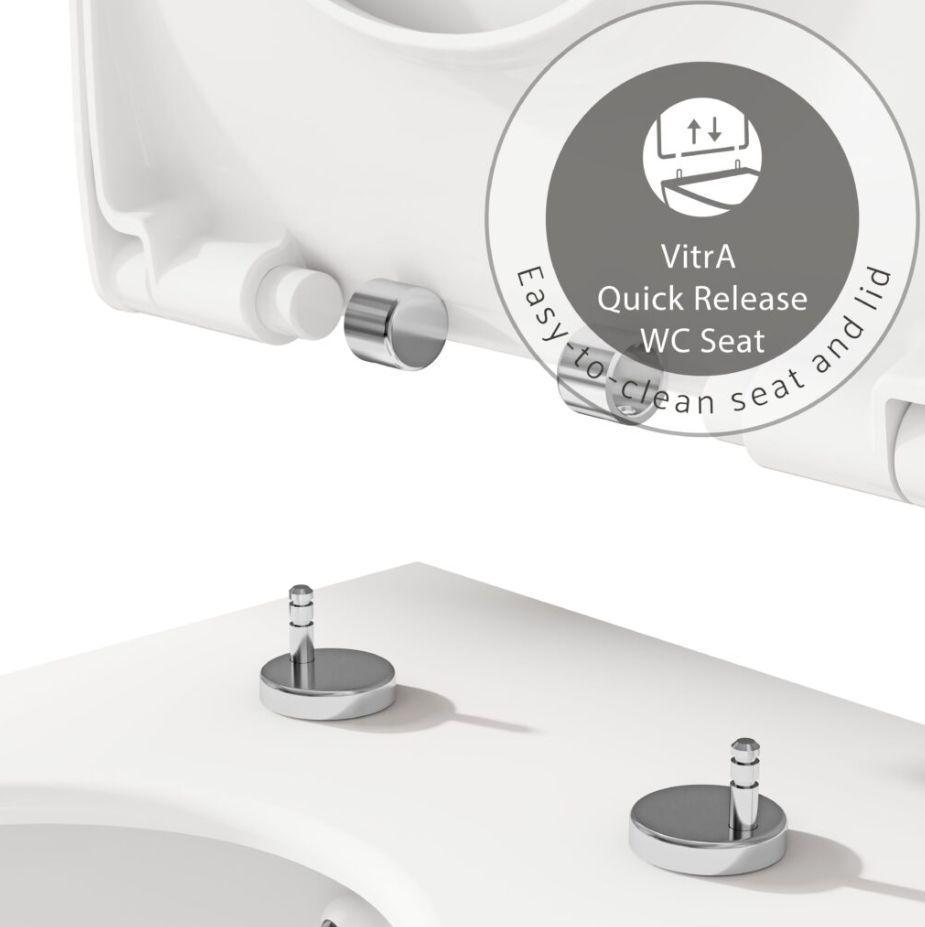 Унитаз подвесной VitrA Integra Square Rim Ex с сидением Slim Soft Close (88-7082B003-7205) - фото 4 Унитаз подвесной VitrA Integra Square Rim Ex с сидением Slim Soft Close (88-7082B003-7205) - фото 4