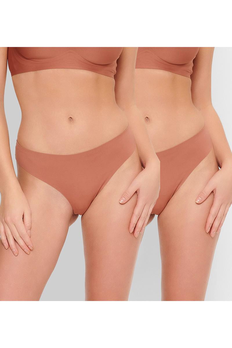 Трусики стринг LingaDore р. 3/M 2 шт. Коричневый (75281)