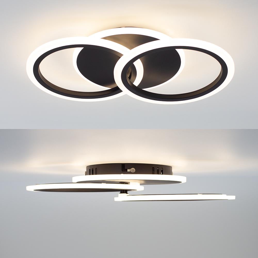 Люстра светодиодная MOKA 3R 60 Вт 440x250x70 мм Черный (10563) - фото 3