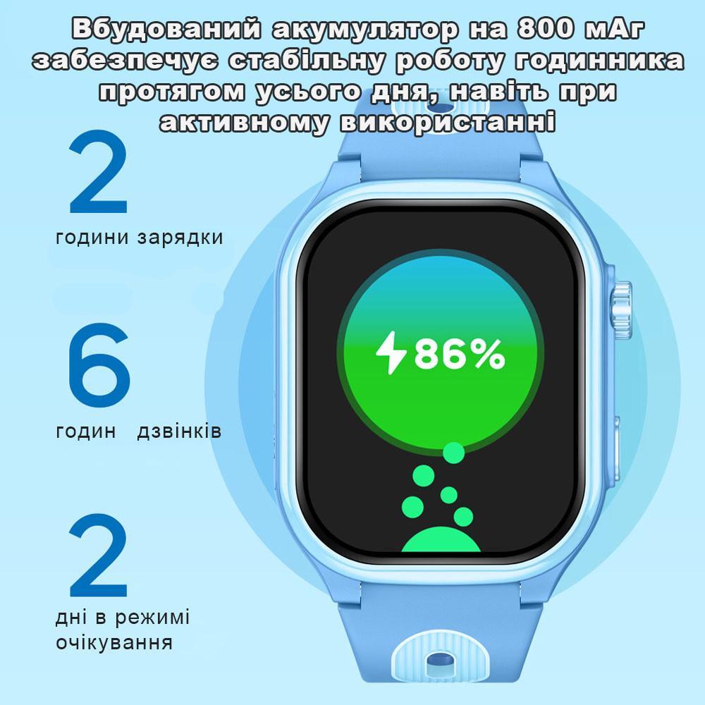 Смарт-годинник дитячий Lemfo AS06 з GPS/сім-картою/AI-помічником/висувною камерою і прослуховуванням Black (117235011) - фото 10 Смарт-годинник дитячий Lemfo AS06 з GPS/сім-картою/AI-помічником/висувною камерою і прослуховуванням Black (117235011) - фото 10
