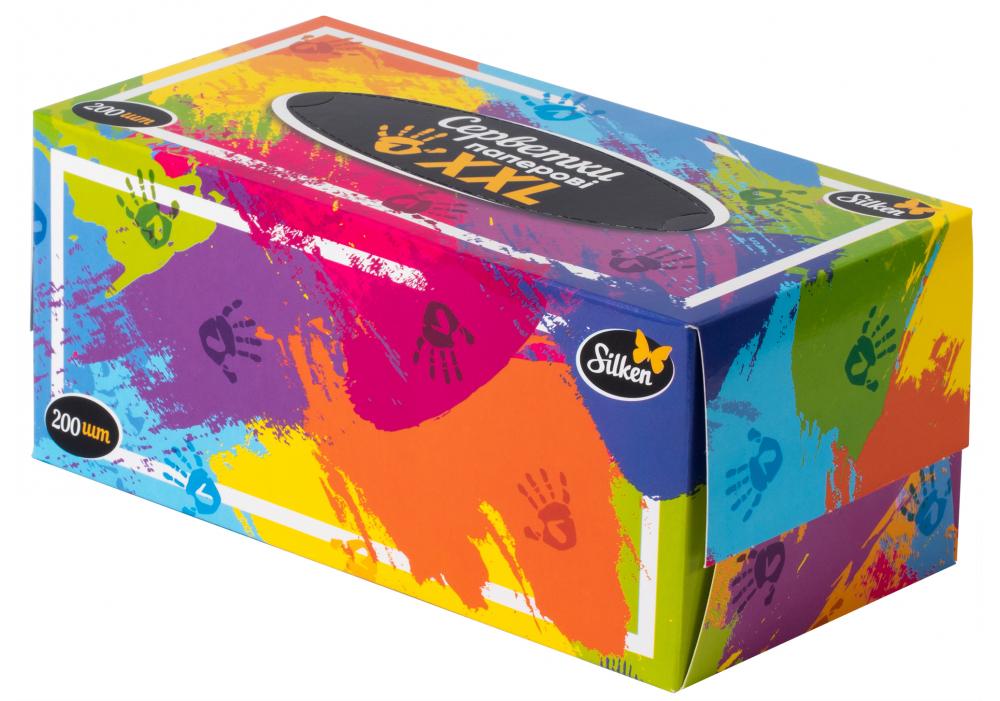 Серветки Silken паперові XXL 200 шт. в упаковці (AN002320)