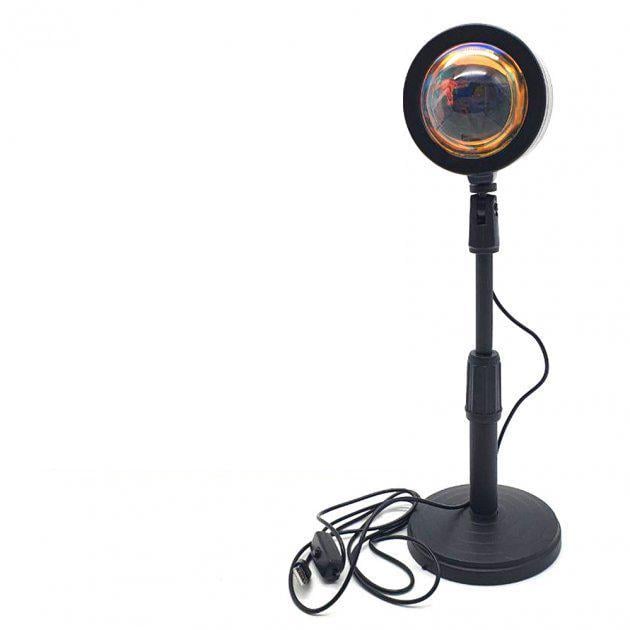 Светодиодная лампа с проекцией заката LED Sunset c пультом управления USB (N-1106)