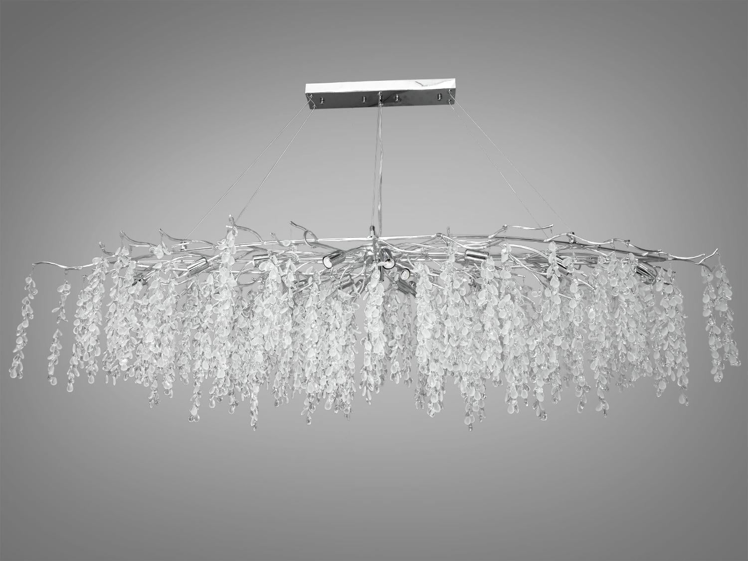 Люстра подвесная хрустальная Diasha Хром (603-L1800CH)