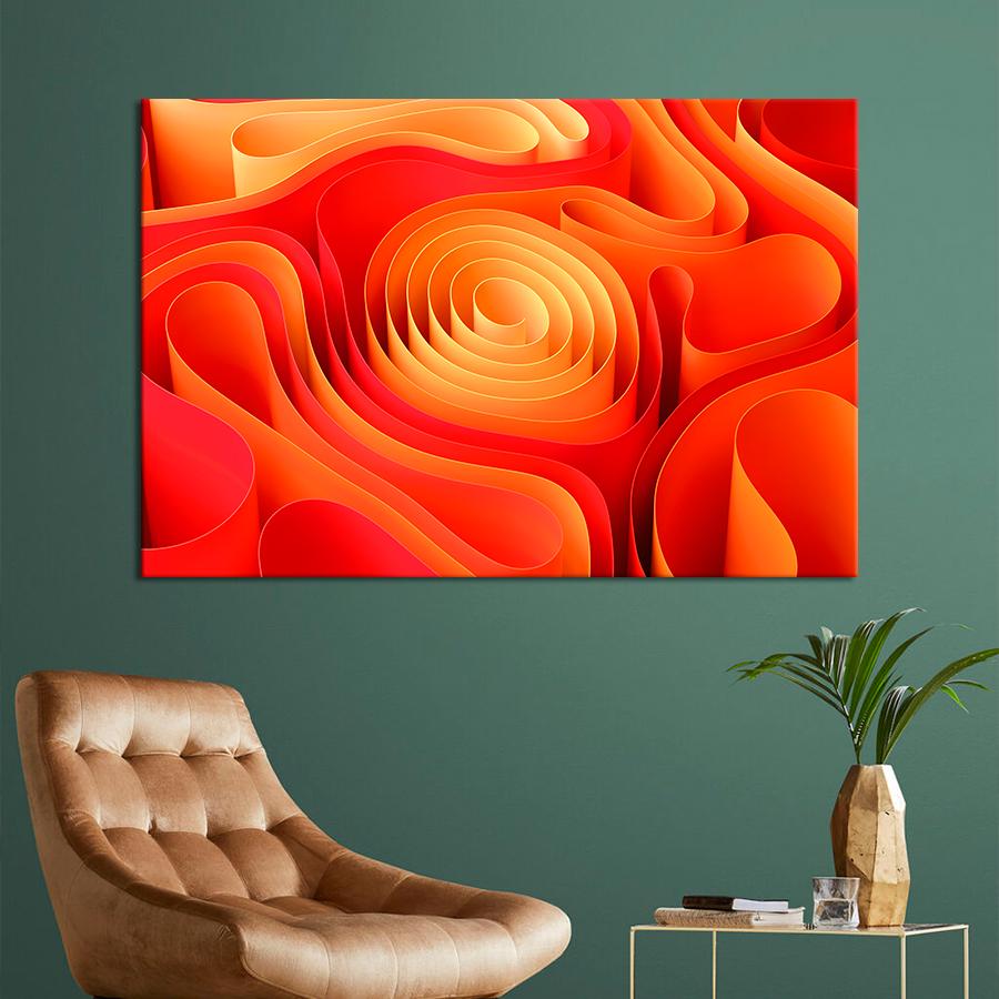 Картина Абстрактная роза 120x80 см (A960-1)