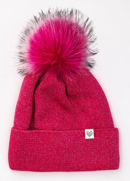 Шапка детская для девочек Лика D920 флис 50-54 см Малиновый