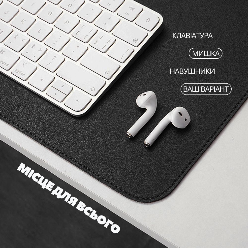 Подкладка-коврик кожаная для ноутбука на компьютерный стол Черный/Красный (23949433) - фото 6 Подкладка-коврик кожаная для ноутбука на компьютерный стол Черный/Красный (23949433) - фото 6