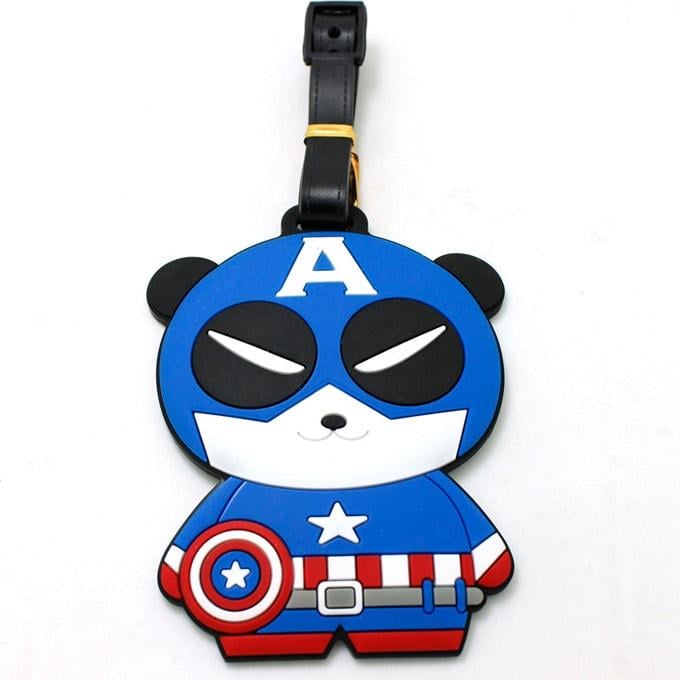 Адресна бірка Панда Капітан Америка (ВВ-11)