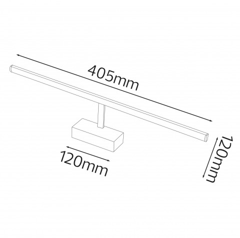 Cвітильник настінний для дзеркал STANDART LED 8W 4200K IP20 (s617013) - фото 2