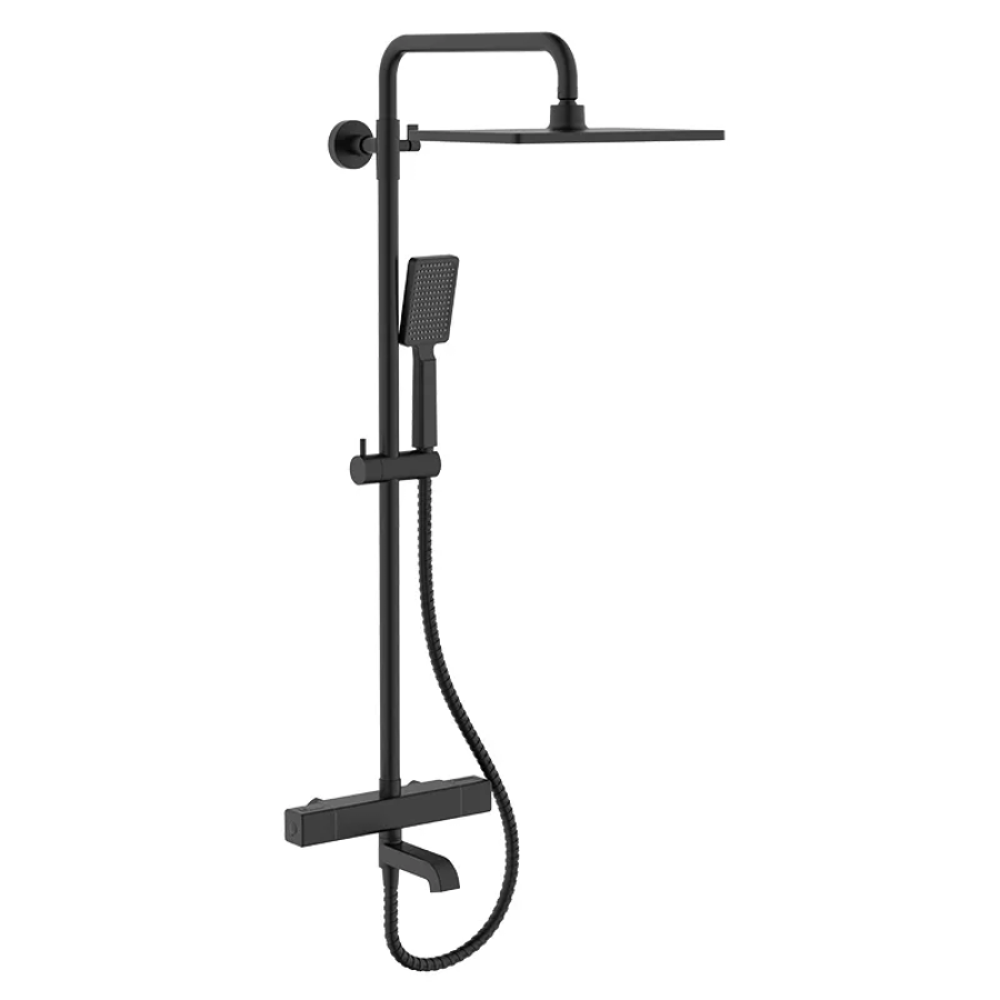 Душевая колонна с термостатическим смесителем черная KOER KB-57011-05 (KR4725)