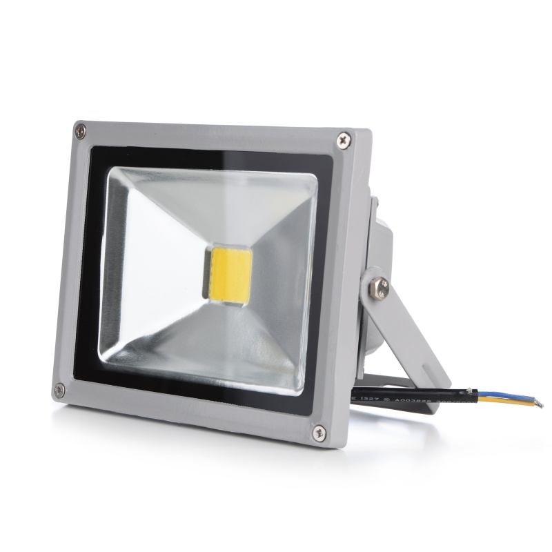 Прожектор LED Brille IP65 HL-15/20W COB Сірий (L123-013)