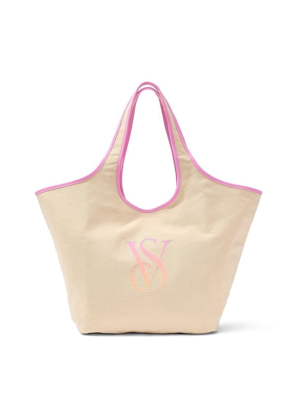 Женская сумка шопер Victoria's Secret Ombré Monogram Logo Бежевый (2659989967)
