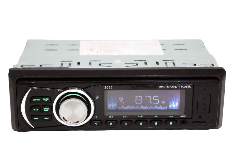 Автомагнітола 1DIN 2055 ISO USB/SD/FM/AUX/пульт 4x50 Вт (17471)