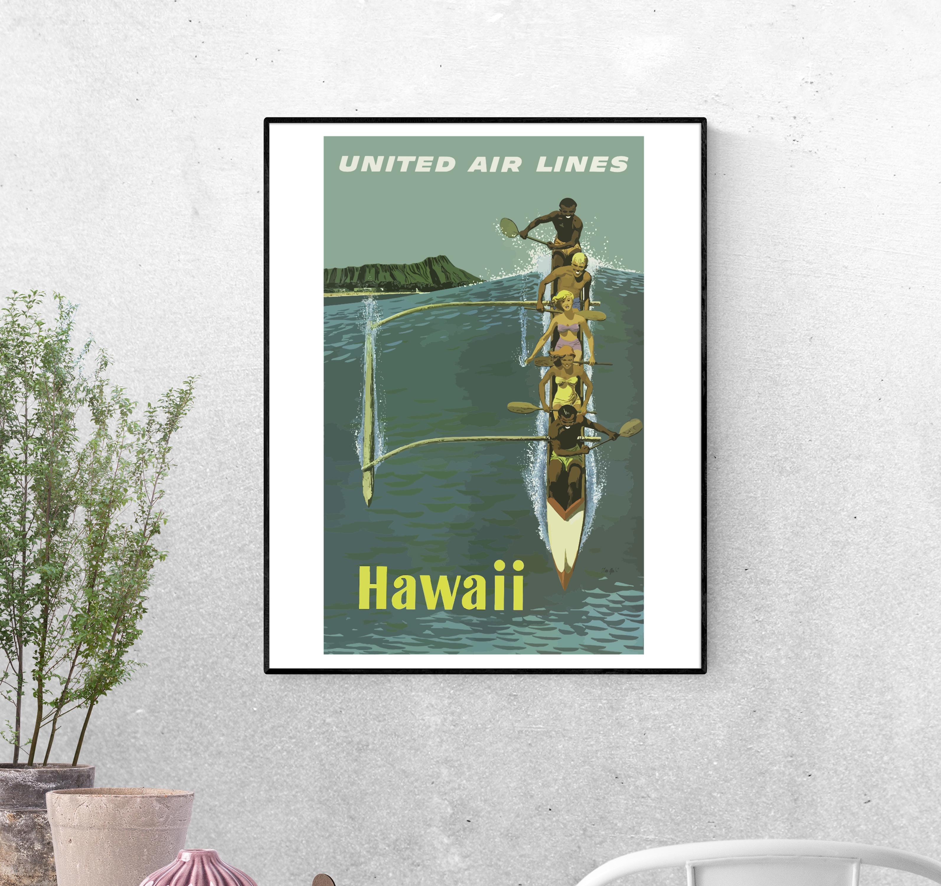 Постер Спорт и отдых на байдарке формат А-5 (hawaii_4_Poster)