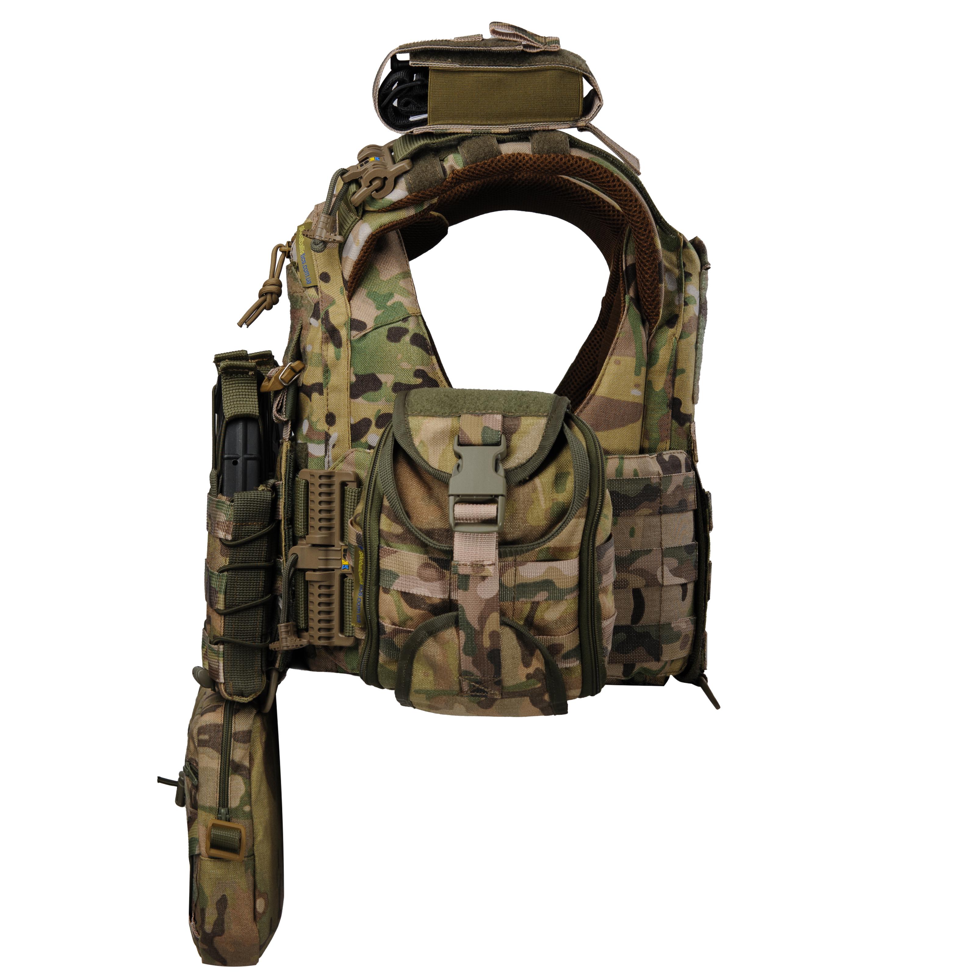 Плитоноска женская Warmor gen3 FL MAX for Ladies С максимальным набором подсумков быстрым боковым и верхним сбросом без плит Мультикам - фото 3