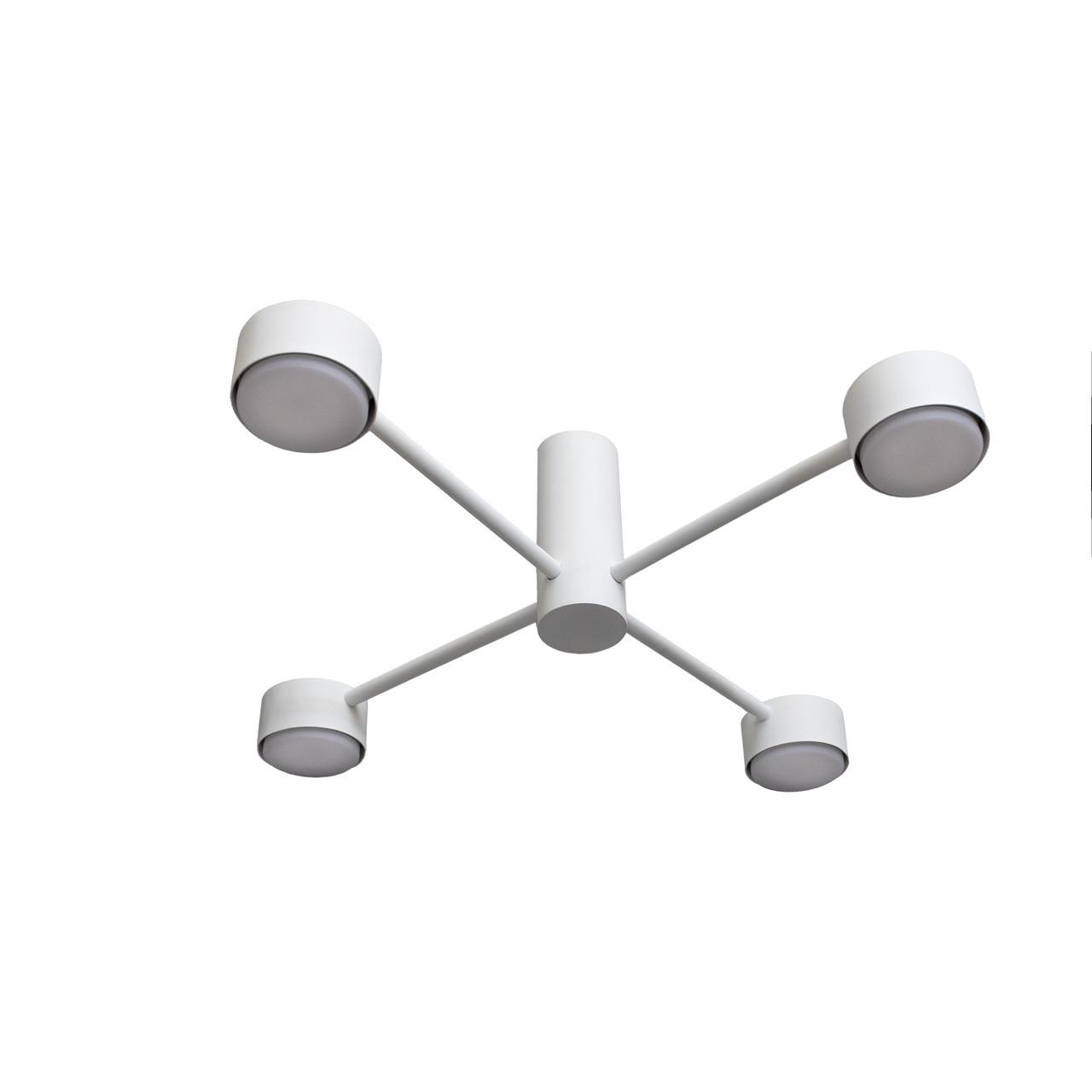 Люстра стельова MSK ELECTRIC Copter NL 8041-4 WH на чотири круглі плафони під лампи GX53 Білий (MSK_618762) - фото 2 Люстра стельова MSK ELECTRIC Copter NL 8041-4 WH на чотири круглі плафони під лампи GX53 Білий (MSK_618762) - фото 2