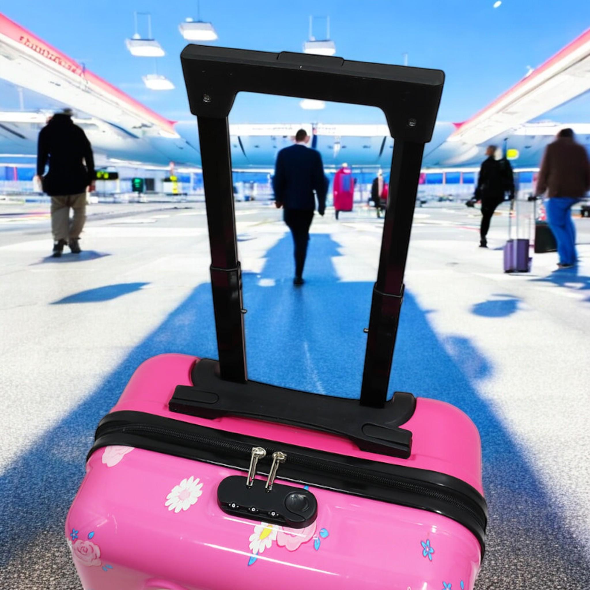 Валіза дитяча H&H Cat with a Bow ABS-пластик на 4 коліщатках з кодовим замком 35 л (S_D-10) - фото 4 Валіза дитяча H&H Cat with a Bow ABS-пластик на 4 коліщатках з кодовим замком 35 л (S_D-10) - фото 4