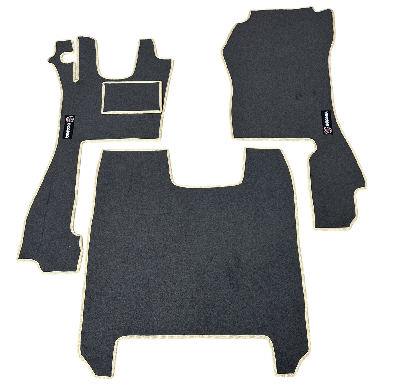 Коврики в салон ворсовые для Scania Streemline без огнетушителя 5 шт. Черный (27326877)