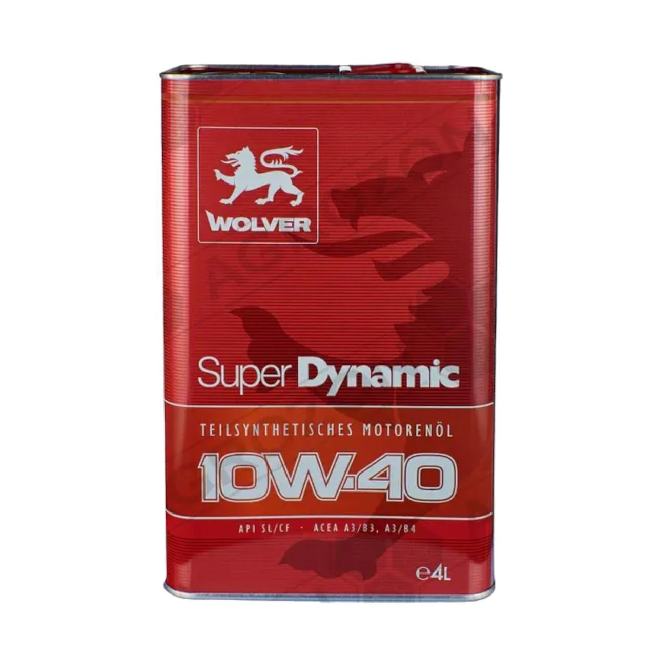 Моторная смазка Wolver Super Dynamic 10W-40 4 л (3199358312)